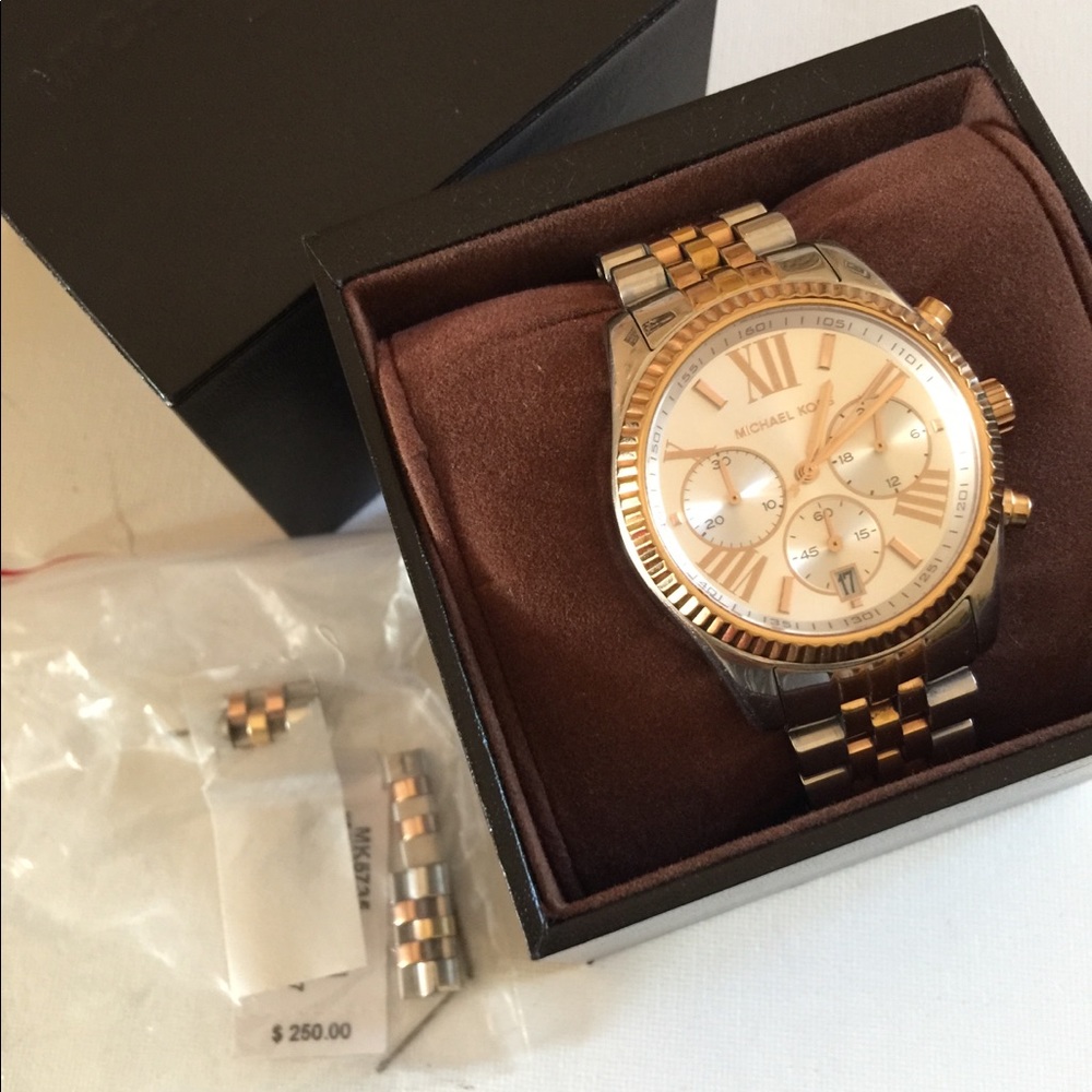 Michael Kors Lexington tri-color watch